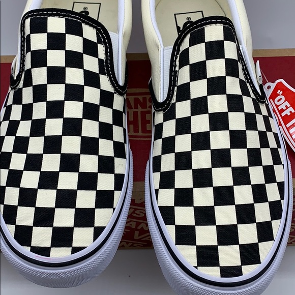 VANS CLASSIC SLIP ON Black & White CheckerboaWMNS - Picture 7 of 16